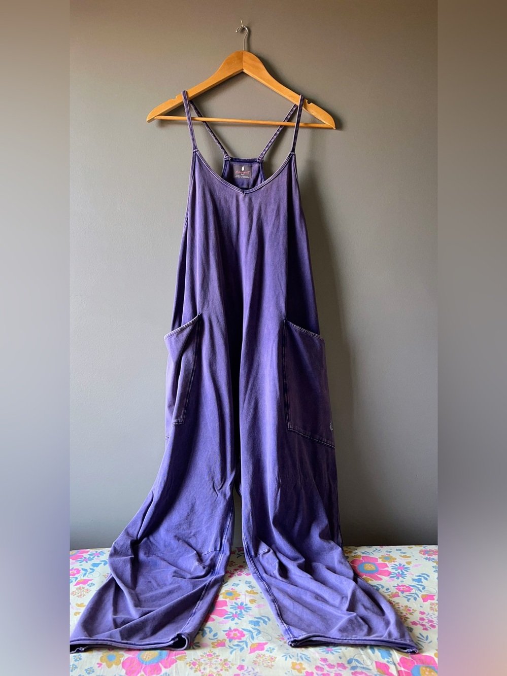 Free People Movement Urban Outfitters Purple Women's Wide-Leg Jumpsuit